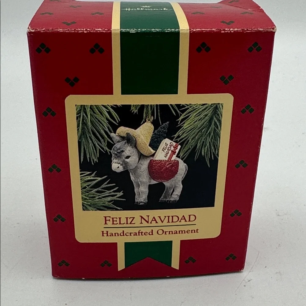 Hallmark Keepsake Ornament Feliz Navidad Handcrafted Ornament 1988